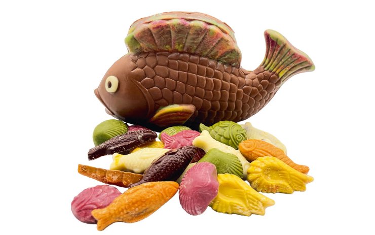 poisson chocolat lait friture de pâques