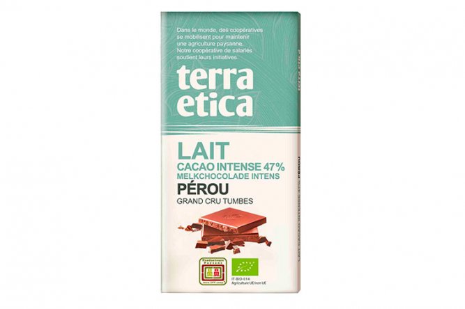 Tablette Chocolat au Lait Bio 47% Pérou