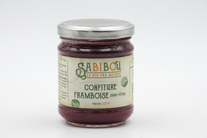 Confiture de Framboises sans pépin Bio