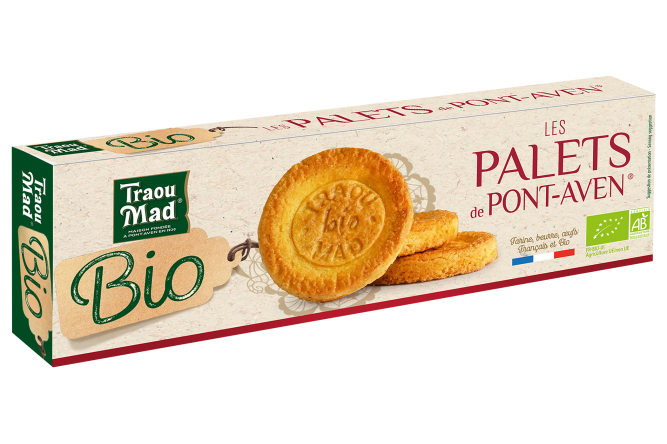 Palets de Pont Aven au Beurre BIO rupture producteur remplacé par boite la ronde bretonne 245g