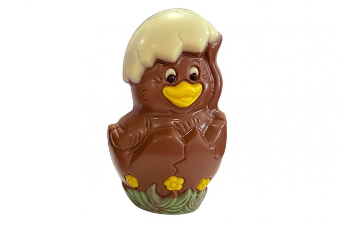 Poussin coque chocolat au lait