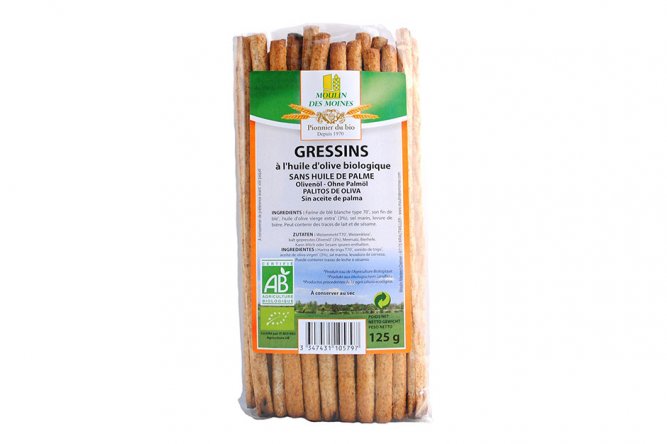 Gressins à l'Huile d'Olive