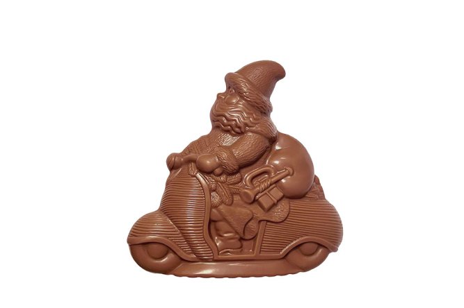 Père Noel Scooter Sans Sucre Chocolat au Lait