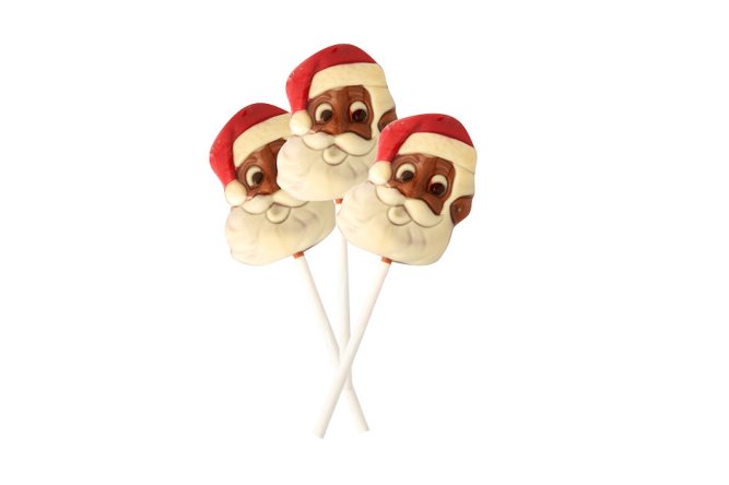 3 Sucettes de Noel Chocolat au Lait