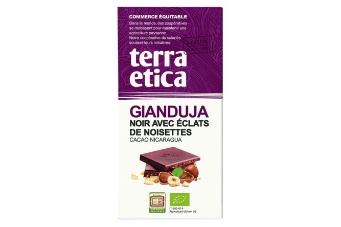 Tablette Gianduja Noir avec Noisettes