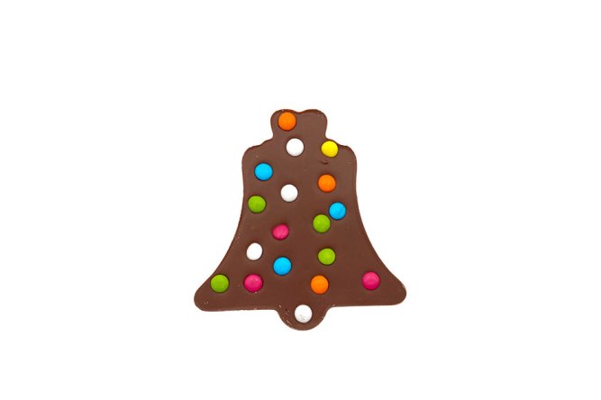 Tablette Cloche Chocolat Lait Confettis