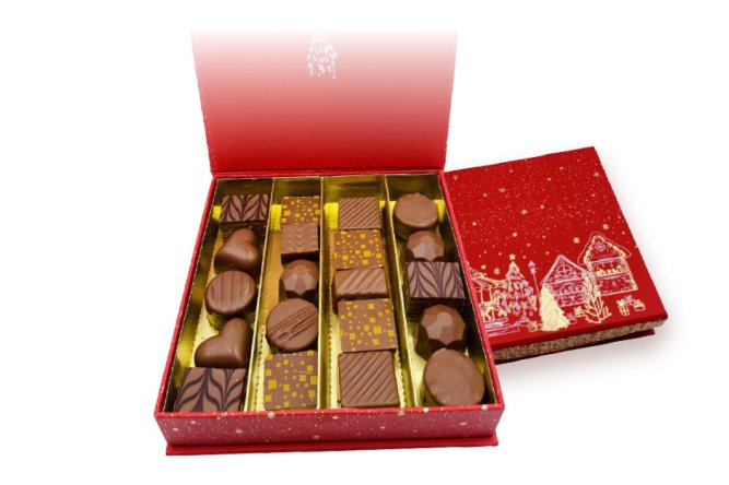 Coffret de Noël Chocolat Lait  Sinergy le partenaire de votre