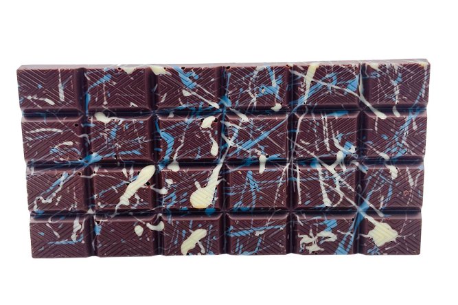 Tablette déco bleue chocolat noir