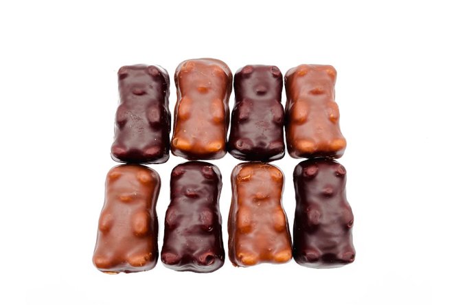 Coffret de 8 Oursons Guimauve enrobés de Chocolat