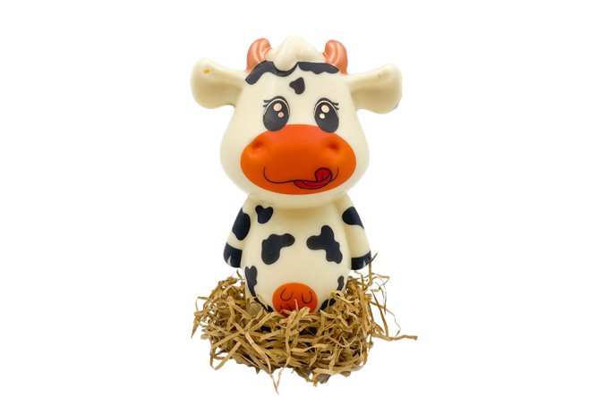 Moulage vache chocolat blanc