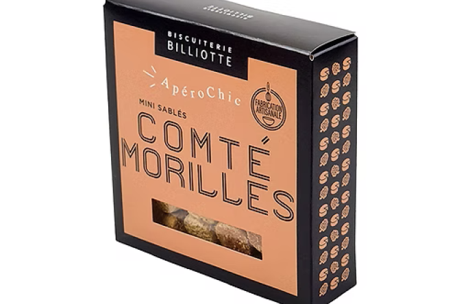 Biscuits apéritifs Comté Morilles