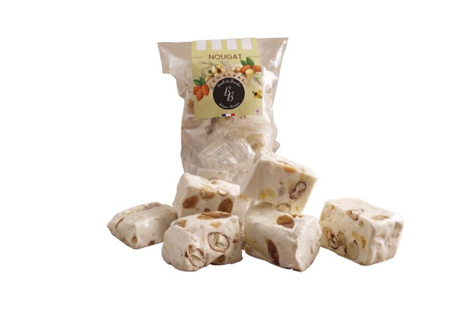 Sachet de nougats cubes nature