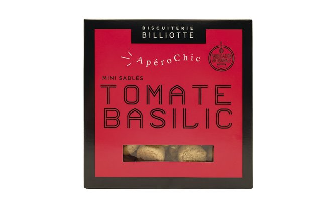 Biscuits apéritifs Tomate confite Basilic