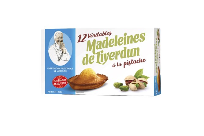 Madeleines de Liverdun pistache x12