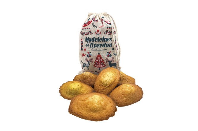 Madeleines sachet tissu scandinave x6
