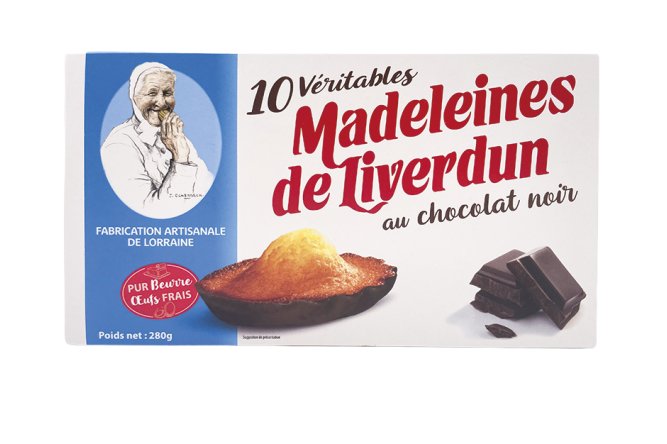 Madeleines de Liverdun coque chocolat lait x 10