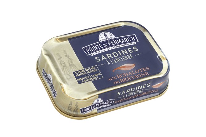 Sardines à l'ancienne huile d'olive et échalotes de Bretagne