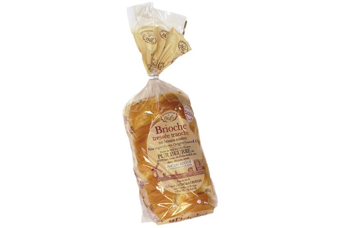 Brioche tressée tranchée