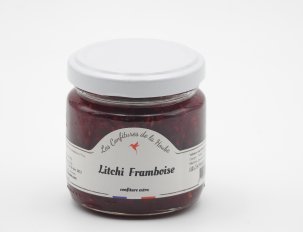 confiture de la hoube litchi framboise