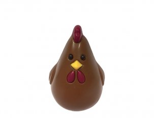 moulage poule moderne chocolat au lait 