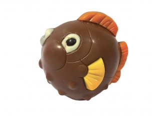 moulage chocolat au lait poisson bulle