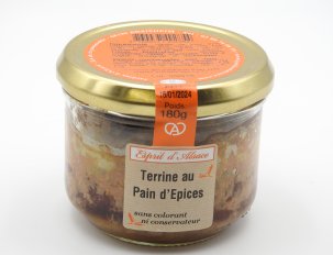 terrine artisanale au pain d'épices