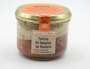 terrine artisanale sanglier romarin