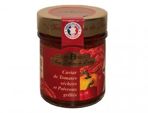 caviar de tomates séchées et poivrons grillés