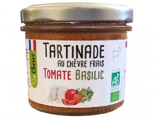 tartinade au chèvre frais tomate basilic