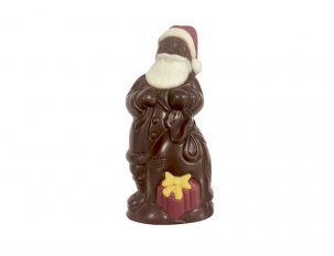 Père Noël cadeau chocolat noir
