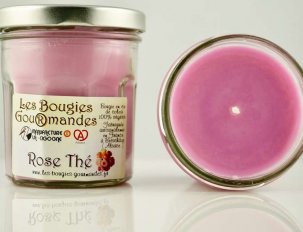 bougie rose thé