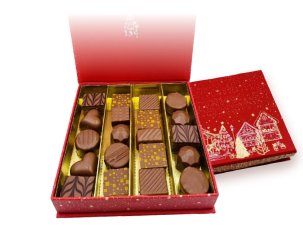 coffret de noël chocolats au lait