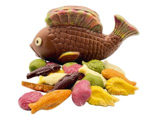 poisson chocolat lait friture de pâques