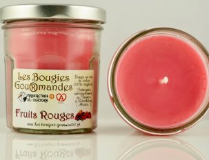 bougie gourmande fruits rouges