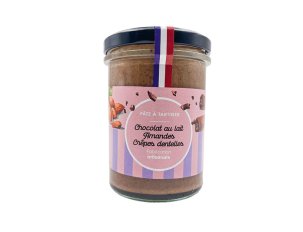 pâte à tartiner chocolat lait amandes crêpes dentelles
